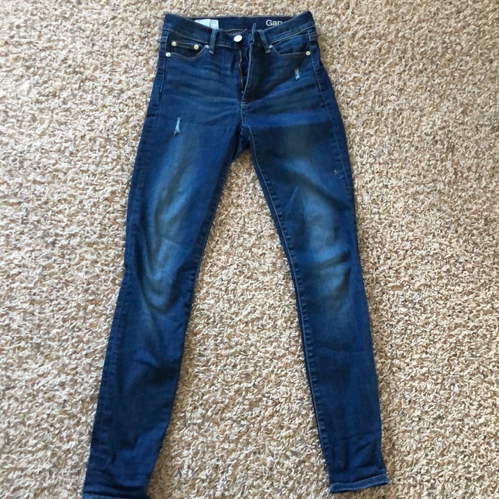 Gap Resolution True Skinny High Rose - size 25r